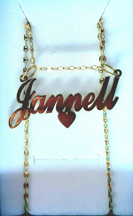 Custom Names w/ Design 14k Real Gold Starting At: