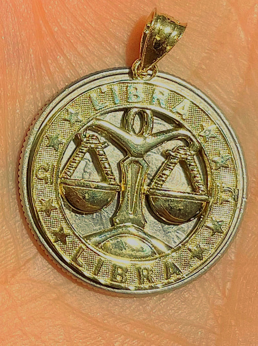 Libra Pendant (14k Real Gold)