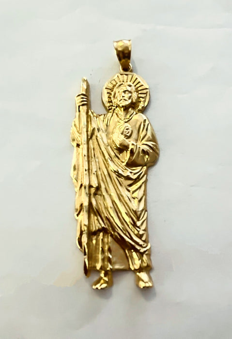 San Judas Pendant 14k Real Gold