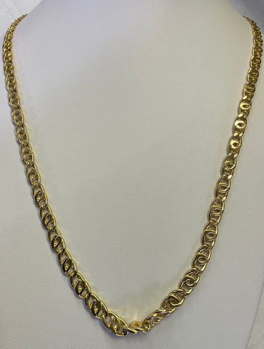 "GUCCI" Style chain - 18K (9mm - Solid - 24")