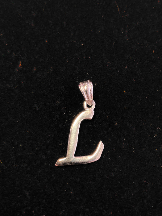 “L” Letter Pendant in Silver