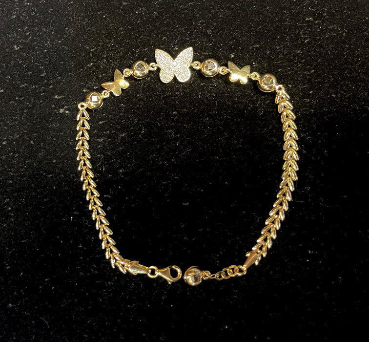 Mariposa Bracelet (14k Solid Gold)