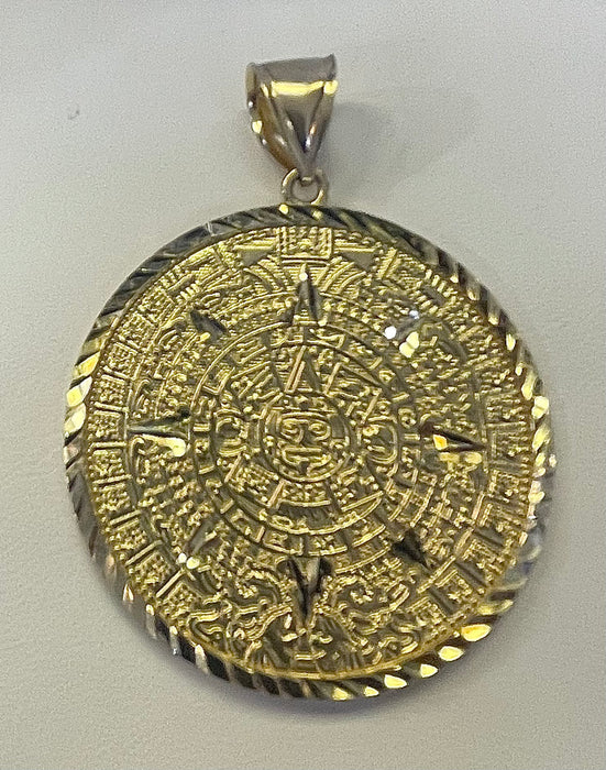 Aztec Calendar (14k Real Gold)