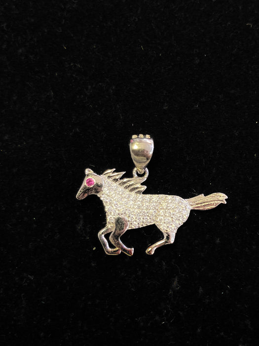 Racehorse Pendant (.925 Silver)