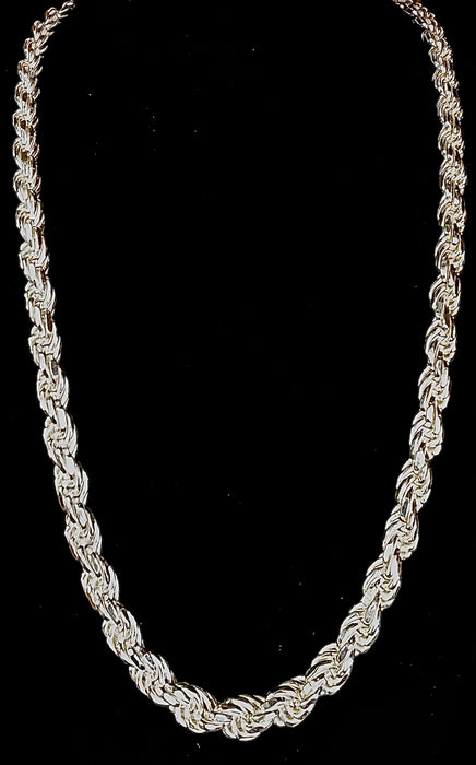 Silver Rope Chain (925 - 24”)