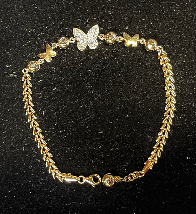 Mariposa Bracelet (14k Solid Gold)