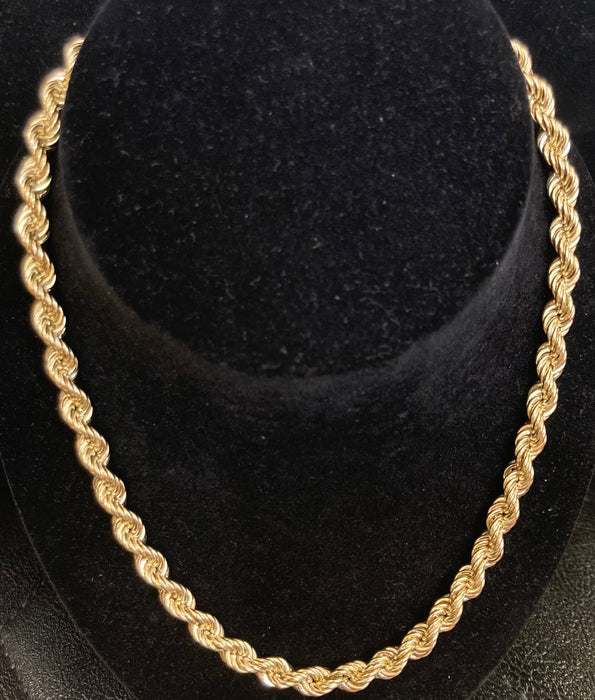 14k Real Gold Rope Chain