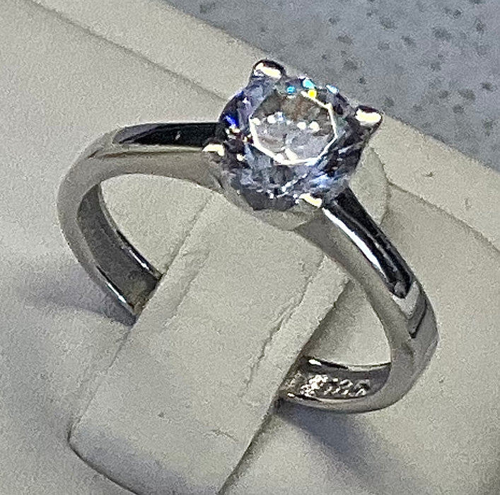 “Simple Elegance” (14k Real White Gold)