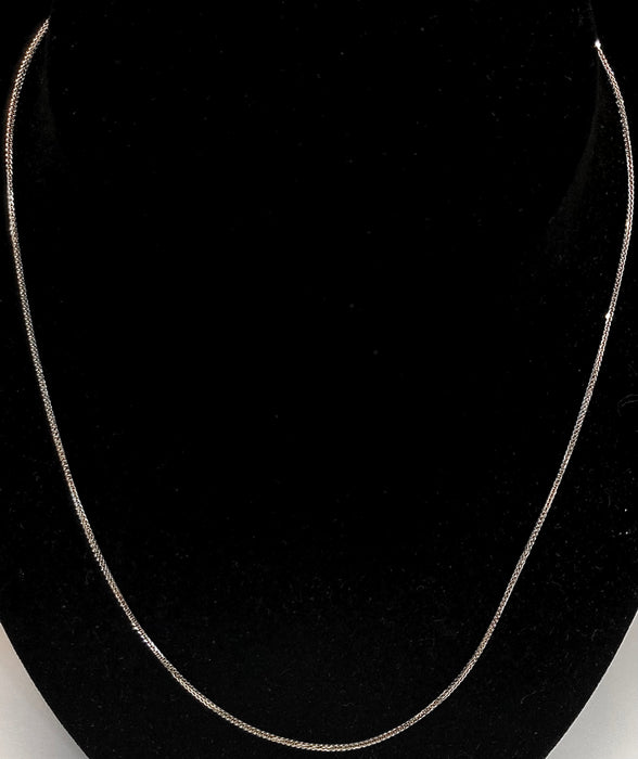 20” Franco White Gold Chain (14k Real Gold)