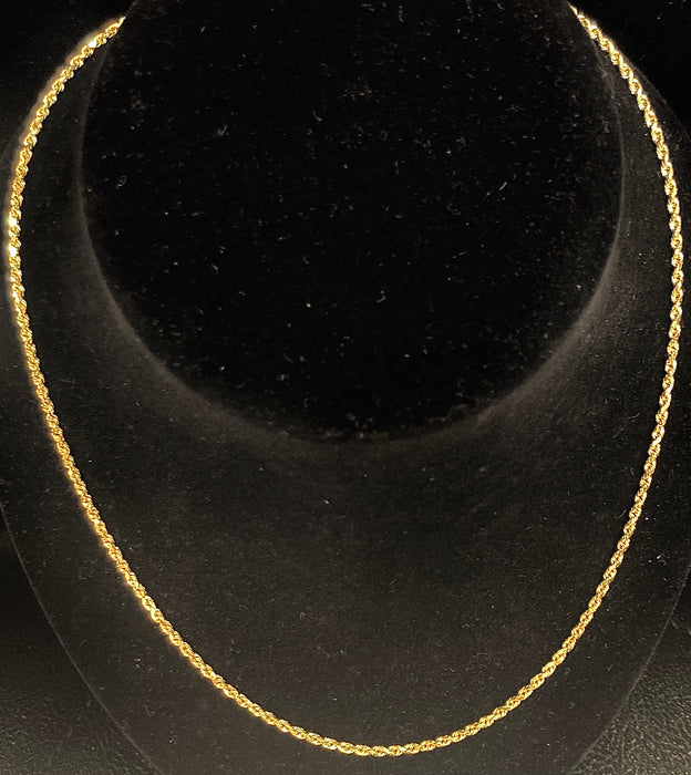 18” Rope (14k Real Gold)