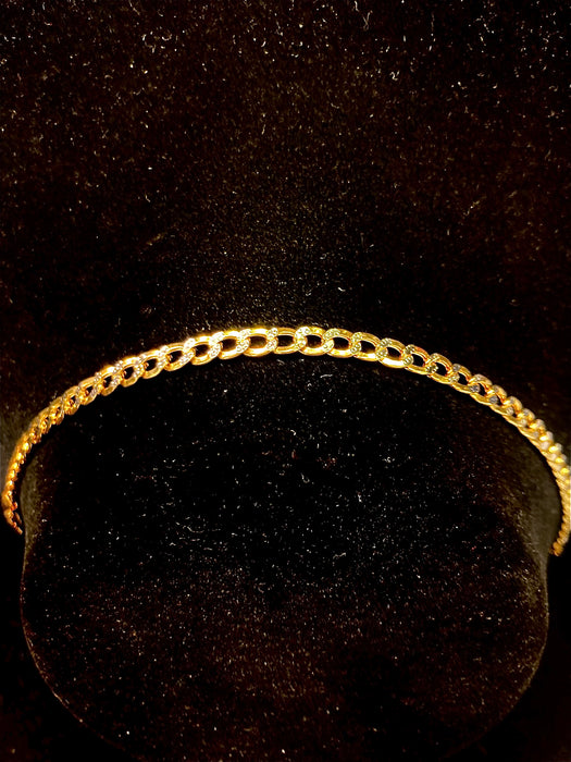 Traditional Cuban Bracelet 14k Real Gold