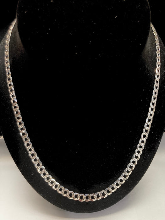 22” Silver Cuban Chain (.925 Italian Silver)