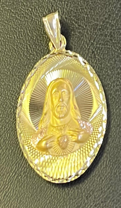 Jesus Piece (Double-Sided - 14k Gold - Solid)