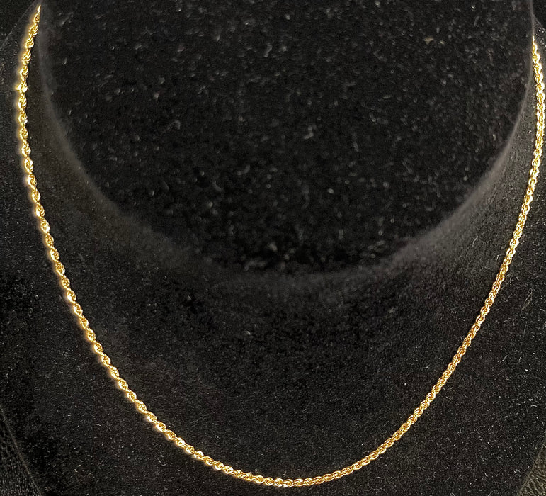 16” Rope Chain (14k Real Gold)