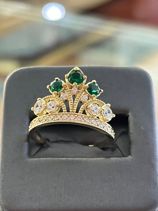 Queen Green 14k Real Gold