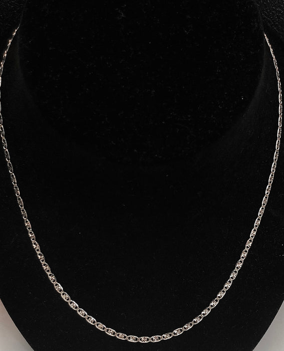 20” White Gold 14k Valentine Chain