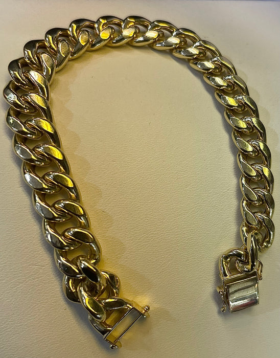 Miami Cuban Bracelet (Solid - 14k Pure Real Gold)