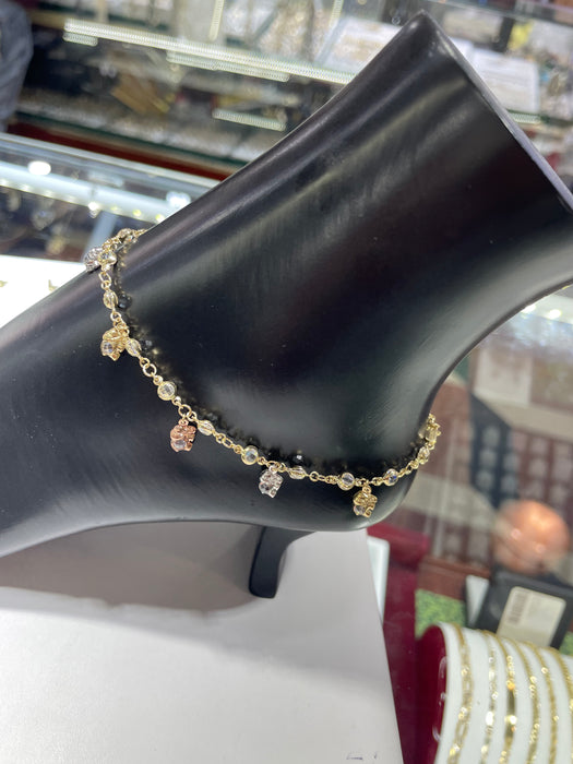 Elephant Anklet 14k Gold