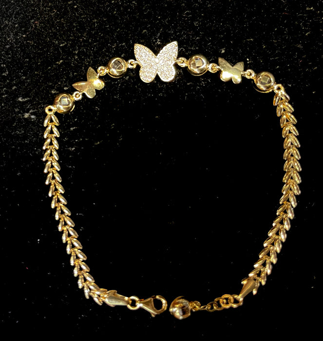 Mariposa Bracelet (14k Solid Gold)