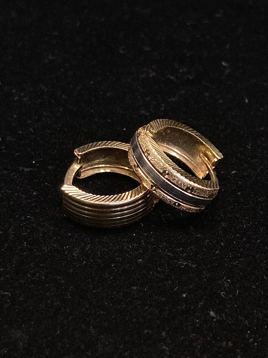 14k Gold “Even Keel” Huggie Earrings