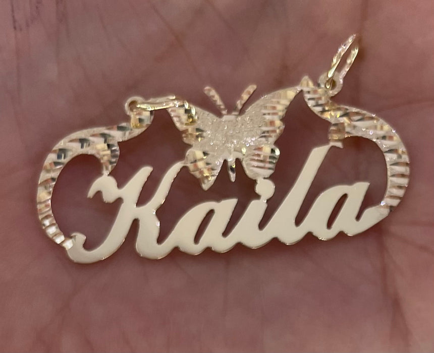 Custom Names w/ Design 14k Real Gold Starting At: