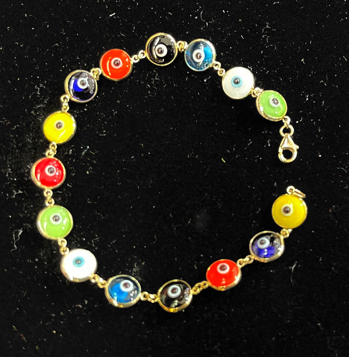 Evil Eye Bracelet 14k