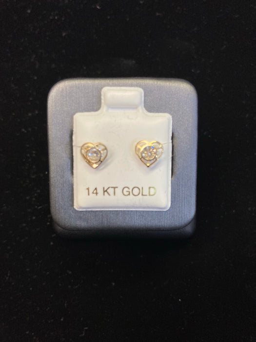 “Heartbeat” Earrings (14k Real Gold)