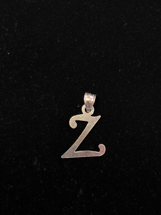 “Z” Letter Pendant in Silver