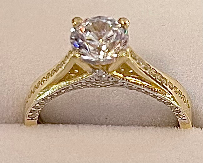 “I Will!” 14k Gold Engagement Ring