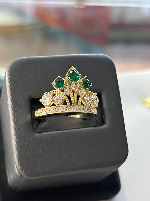 Queen Green 14k Real Gold