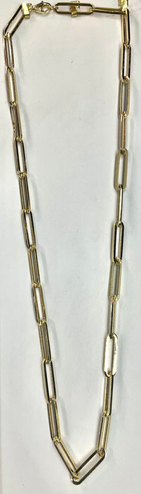 20” & 18” PAPERCLIP CHAIN (14k REAL GOLD)