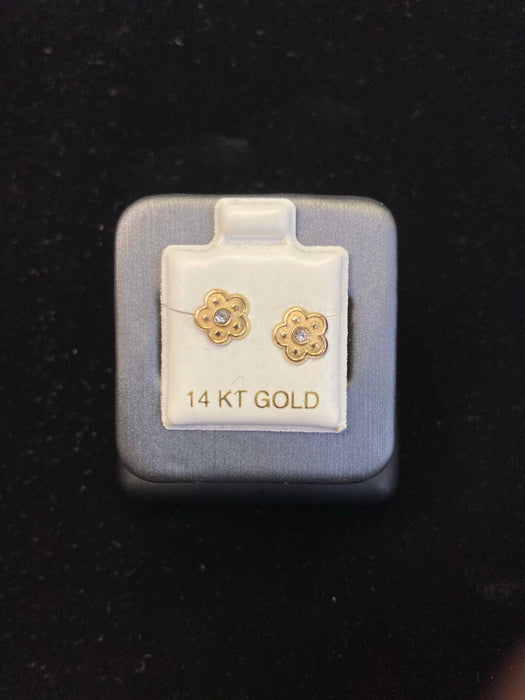 “Gold Daises” (14k Real Gold)