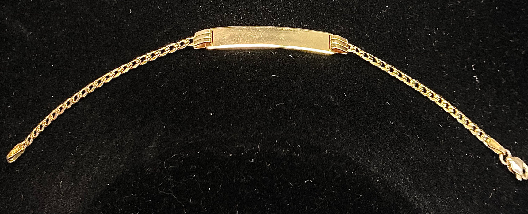 14k Gold Engravable Cuban Bracelet