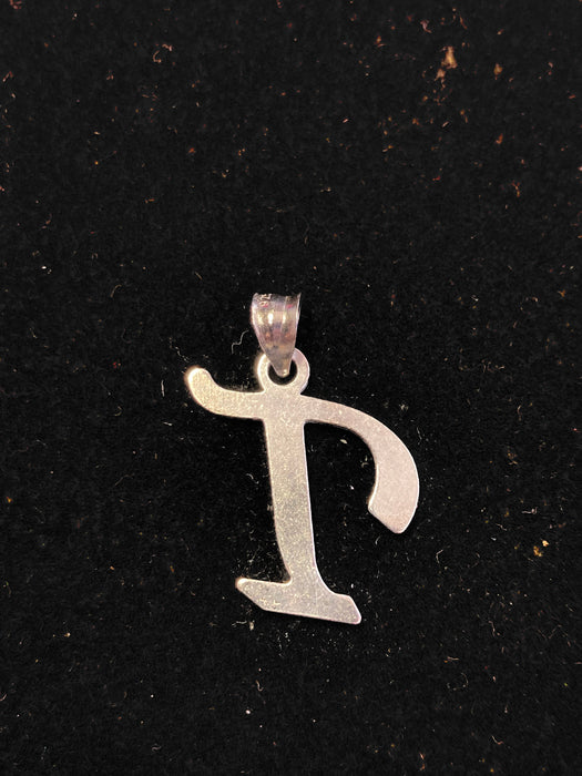 “T” Letter Pendant in Silver