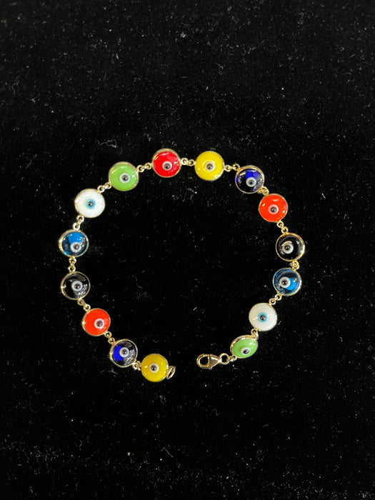 Evil Eye Bracelet 14k