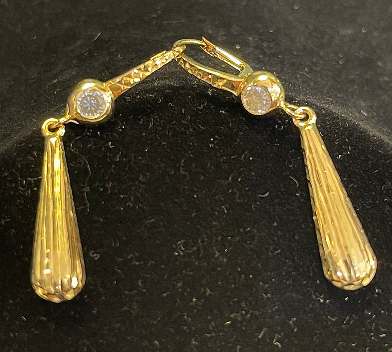 “I’ll Bat For You” Hanging Earrings (14k Real Solid Gold)