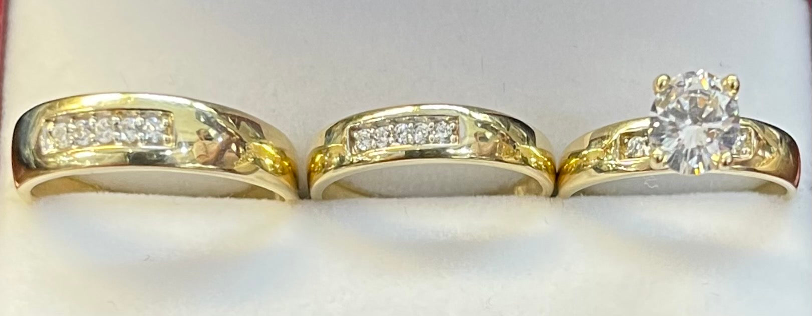 “Only You” Wedding Ring Set (REAL 14k Gold)