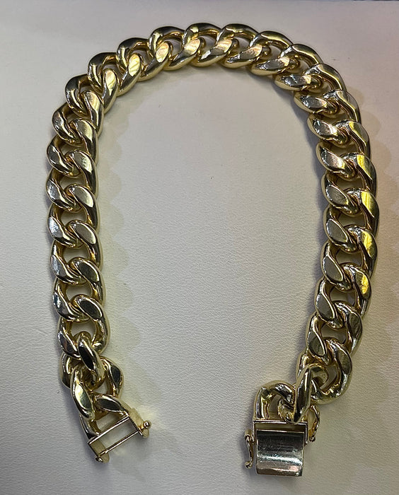 Miami Cuban Bracelet (Solid - 14k Pure Real Gold)