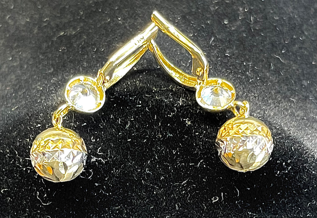 “Queen of the Ball” Earrings (14k Real Solid Gold)